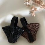 受注制作⇒リカちゃん 太ハンドルレザーかごバッグ