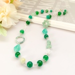 グリーンオニキス✴︎水晶のネックレス