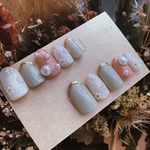 【送料無料】おしゃれなフラワーネイル