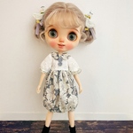 『ハンドメイド』ネオブライス 花柄レースバルーンワンピースセット★アウトフィット