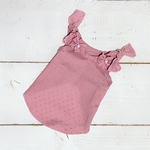 犬服 ポコポコドットのキャミソールワンピ♡(スモーキーピンク)