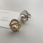 コットンパール フリーリング【ゴールド】(レジン)