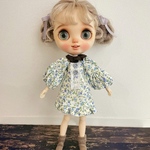 『ハンドメイド』ネオブライス 花柄フリルAラインワンピースセット★アウトフィット