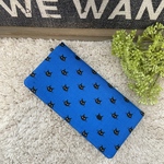 送料無料☆ねこ柄 青☆スマート長財布