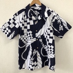 アロハシャツ 大相撲反物より 【ご注文のお品】(madohina様)LLサイズ