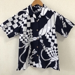 アロハシャツ 大相撲反物より 【ご注文のお品】(madohina様)Mサイズ