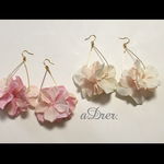 春のフラワーピアス no.119