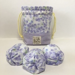 お手玉&巾着セット(パープル)