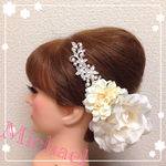 再販 ウェディング ヘッドドレス