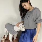 ポワンブラウス&しっぽフリフリワンピ