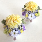 仏花 真珠の涙 宝珠 【1対】 (仏花、造花、Mサイズ、お供え、お盆、お彼岸、)