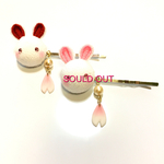 【つまみ細工】うさぎさんヘアピン