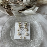 【ピアス/イヤリング】ボタニカル×ウェーブフラワー