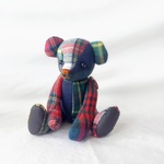 テディベアM*タータンチェック*ふんわり優しい手触り