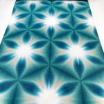 京都絞り染めの伊勢木綿手ぬぐい生地/~しらさぎ〜