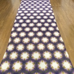 高島縮 20/20 十二ツ畳雪花絞り※計り売り(巾:約105~108(cm)長さ:約100(cm))/葡萄色×櫨染