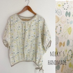 butterfly♡blouse ダブルガーゼ