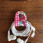 コードホルダー(リバティ×ギンガムチェック)