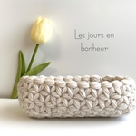 再販♡ころんとお花のメガネ入れアイボリー