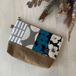 布合わせ大きめポーチ