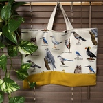 野鳥大好き! 鳥図鑑 入園入学 レッスンバッグ 絵本バッグ 男の子 女の子 幼稚園 保育園 小学生 オーダー