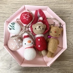 羊毛フェルト☆クリスマスオーナメント6点セット〜木いちご〜