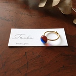 ガラスの指輪【赤と青】