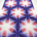 京都絞り染めの知多木綿手ぬぐい生地/〜紫朱~