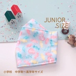 🍬 キャンディ柄 舟形マスク 大臣マスク 小学生マスク ジュニアマスク