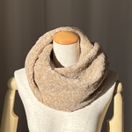 あったかねじりスヌード ミルクティー