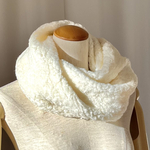 あったかねじりスヌード ホワイト