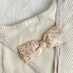 🌟大人気🌟肩ひもクリップ🌟肩紐ずり落ち防止クリップ🌟淡色コーデに♡ニュアンスカラーボタニカル/すっきりリボン