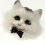 羊毛猫ちゃんブローチ