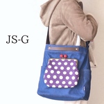 【即納】新作✨あめ玉がま口ショルダーバッグ パープルドット 送料無料