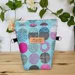 消臭✳︎防水のマナーポーチ★丸柄グリーン