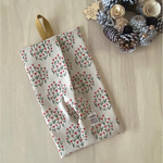 ティッシュボックスケース スプリングチューリップガーデン ナチュラルレッド