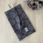 ティッシュボックスケース スプリングチューリップガーデン ネイビー