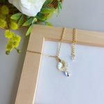 八角形とドロップスワロフスキーのネックレス