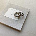 【シルバー】デザインリング(天然石/マイカフレーク/指輪)