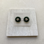 【green】フラワー(ピアス/イヤリング/花/緑)