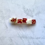 紅茶と角砂糖のヘアバレッタ(レッド)