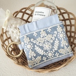 【インド刺繍リボン】ミニポーチ(5)