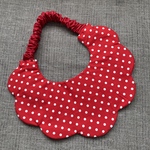 赤ドット✖️パープルチェックのリバーシブルスタイ♡