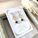 ブラックスワロのイヤリング