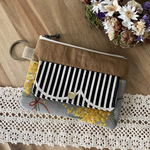 コインポーチ 北欧アンティークミモザブーケ グレー