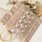 《インド刺繍リボン》ミニポーチ(7)