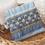 《インド刺繍リボン》ミニポーチ(11)