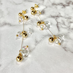 しゃぼん玉の ゆらゆら ピアス イヤリングへ変更OK