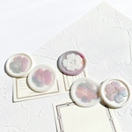 【 桜 多色押し マーブル 5枚 set 】 シーリングスタンプ シール / シーリングワックス / シーリング / 結婚式 / 招待状 / 席札 / コラージュ素材 / ラッピング