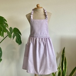 ☆*シンプル可愛い.。. 子供ギャザーエプロン&三角巾:*☆S(100~130サイズ)☆*:.。イエロー🌼